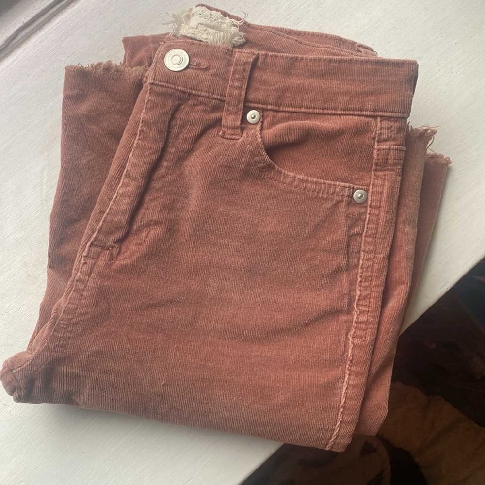 Altar’d State Rusty Pink Corduroy Super Flare